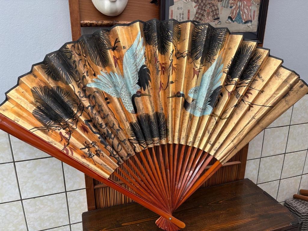 Grand éventail japonais ou sensu, Antiquités & Art, Enlèvement