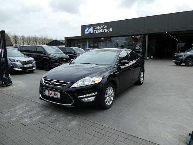 Ford Mondeo 5d 1.6 TDCi 115pk Titanium Luxe Leder Trekhaak, Auto's, Ford, Euro 5, Mondeo, USB, Zwart