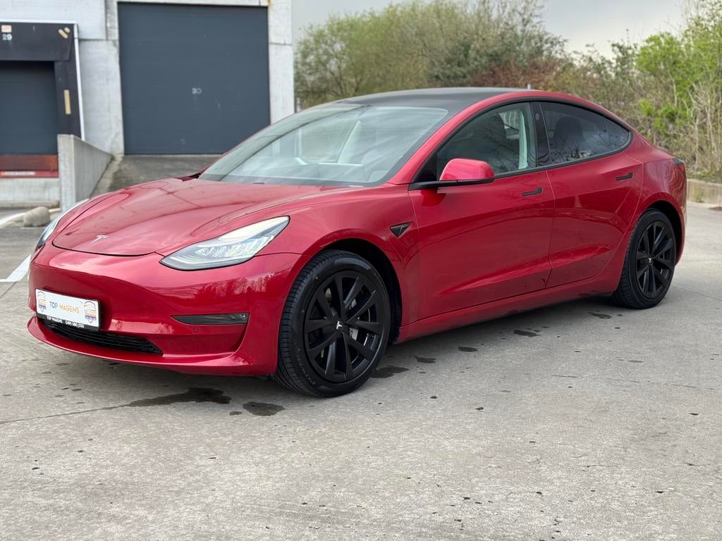TESLA MODEL 3 LONG RANGE AWD /EERSTE EIGENAAR!/ GEKEURD VVK!, Automaat, Parkeersensor, Zwart, Leder