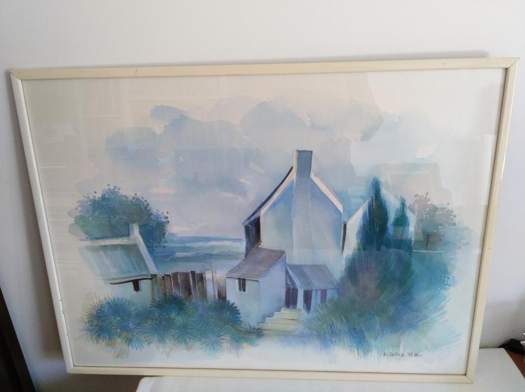 Belle aquarelle Marcel Cockx (1930-2007), Enlèvement ou Envoi