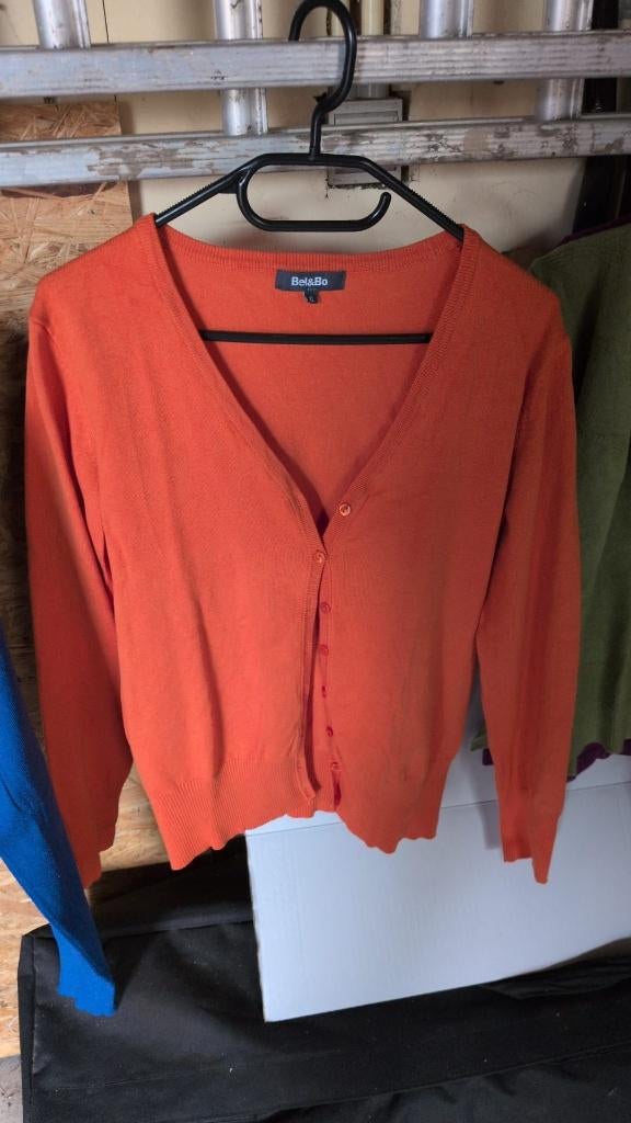 oranje gilet Bel & Bo - XL - 6€, Verzenden, Oranje, Zo goed als nieuw, Maat 46/48 (XL) of groter