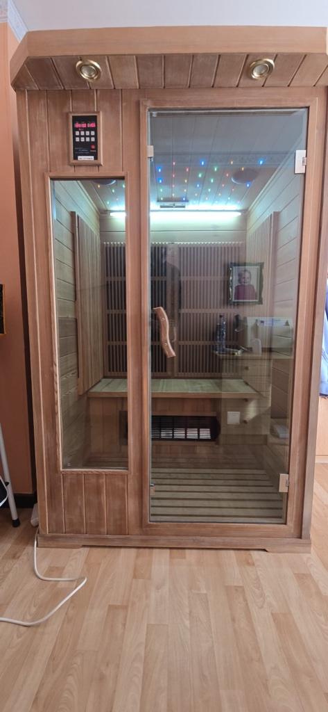 Infraroodcabine, Sport en Fitness, Sauna, Ophalen, Gebruikt, Infrarood, Complete sauna
