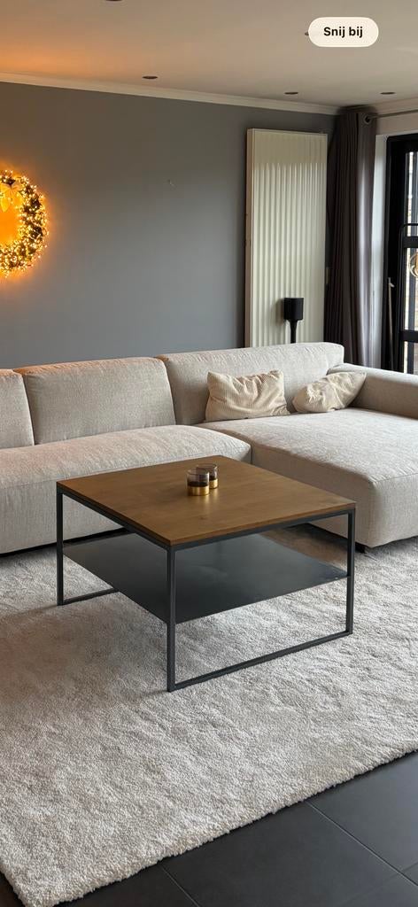 Salontafel, Moins de 50 cm, Chêne, 50 à 100 cm, Carré