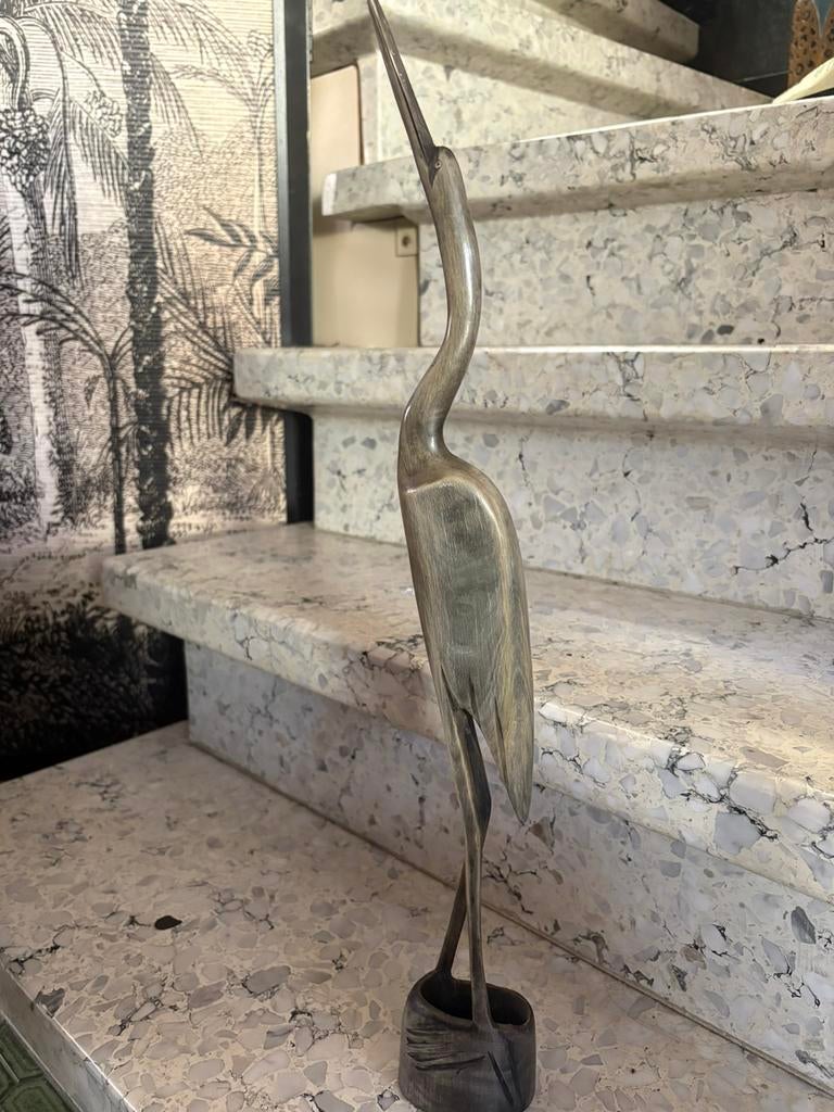 Vintage vogels handgemaakt uit hoorn, Antiquités & Art, Curiosités & Brocante, Enlèvement ou Envoi