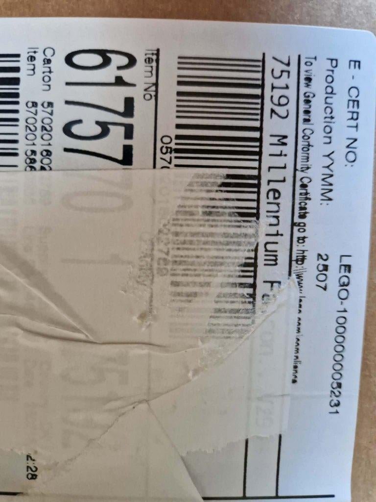 Lego 75192 - Faucon Millenium, Enfants & Bébés, Enlèvement ou Envoi, Neuf, Ensemble complet, Lego