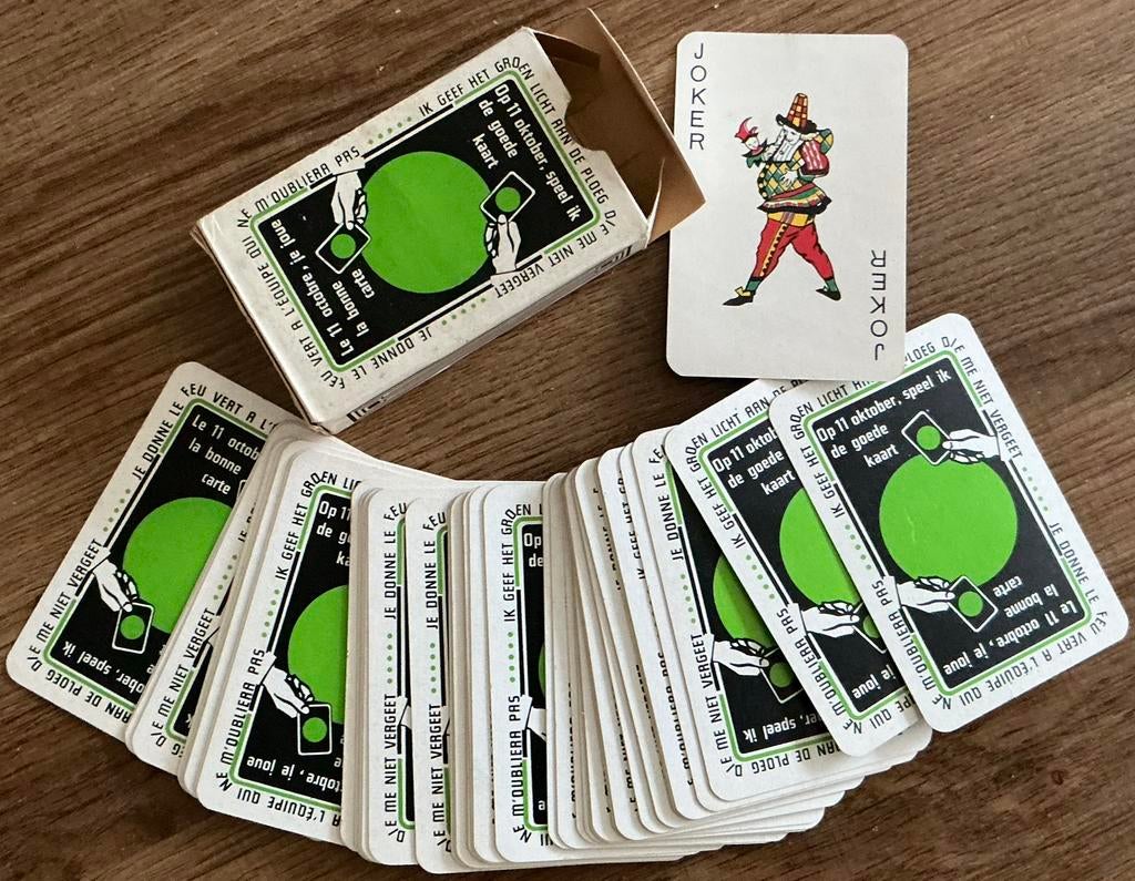 Oud kaartspel DE GOEDE KAART 11 OKTOBER, Verzamelen, Ophalen of Verzenden, Zo goed als nieuw, Speelkaart(en)