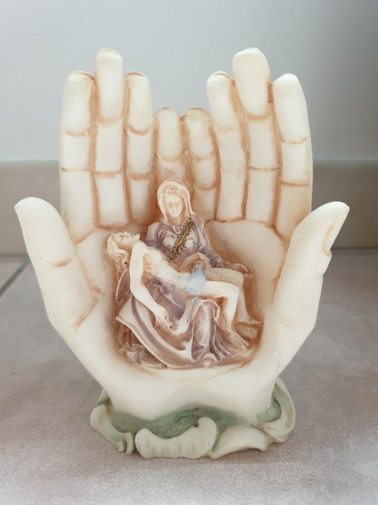 Beeld Pietà Michelangelo Jezus Maria Handen, Antiquités & Art, Antiquités | Objets religieux, Enlèvement