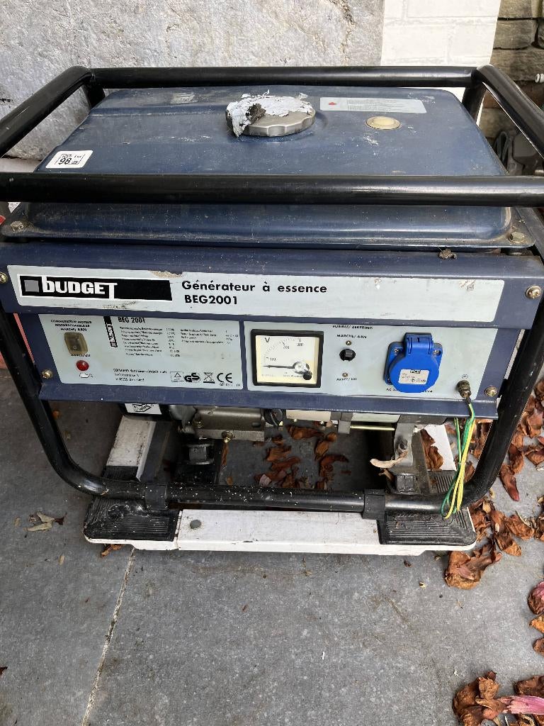 Générateur de courant Budget, Bricolage & Construction, Générateurs, Utilisé, Essence, Moins de 5 kVA, Enlèvement