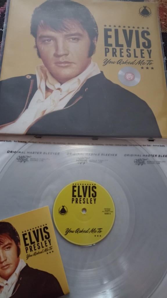 elvis bootleg lp, You asked me to, plus bonus cd., Cd's en Dvd's, Vinyl | Rock, Nieuw in verpakking, Rock-'n-Roll, 12 inch, Ophalen of Verzenden