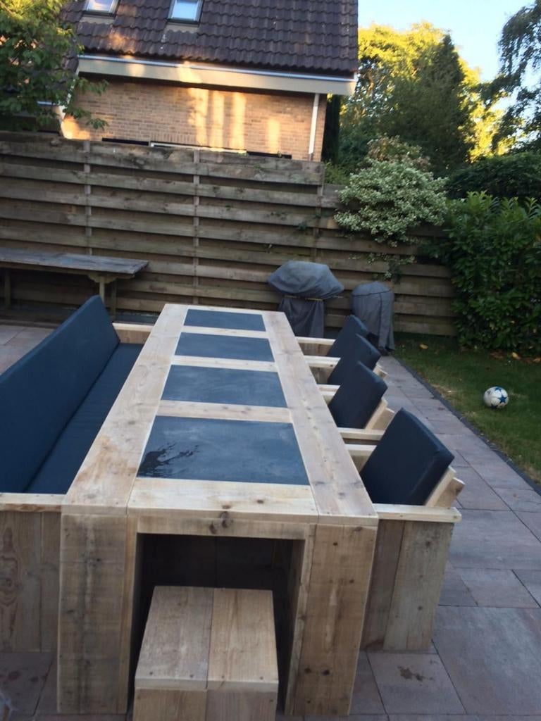 Steigerhout tuinsets gratis thuisbezorgd, Ophalen of Verzenden, Steigerhout, Bank