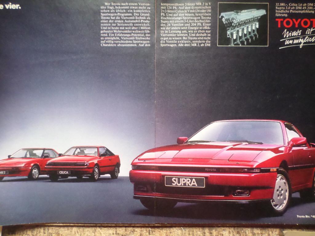 Toyota Supra Advertentie, Ophalen of Verzenden, Toyota