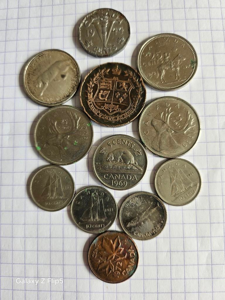 Lot Rare Canada: Médaille Confédération 1927+25c Argent, Enlèvement ou Envoi, Argent