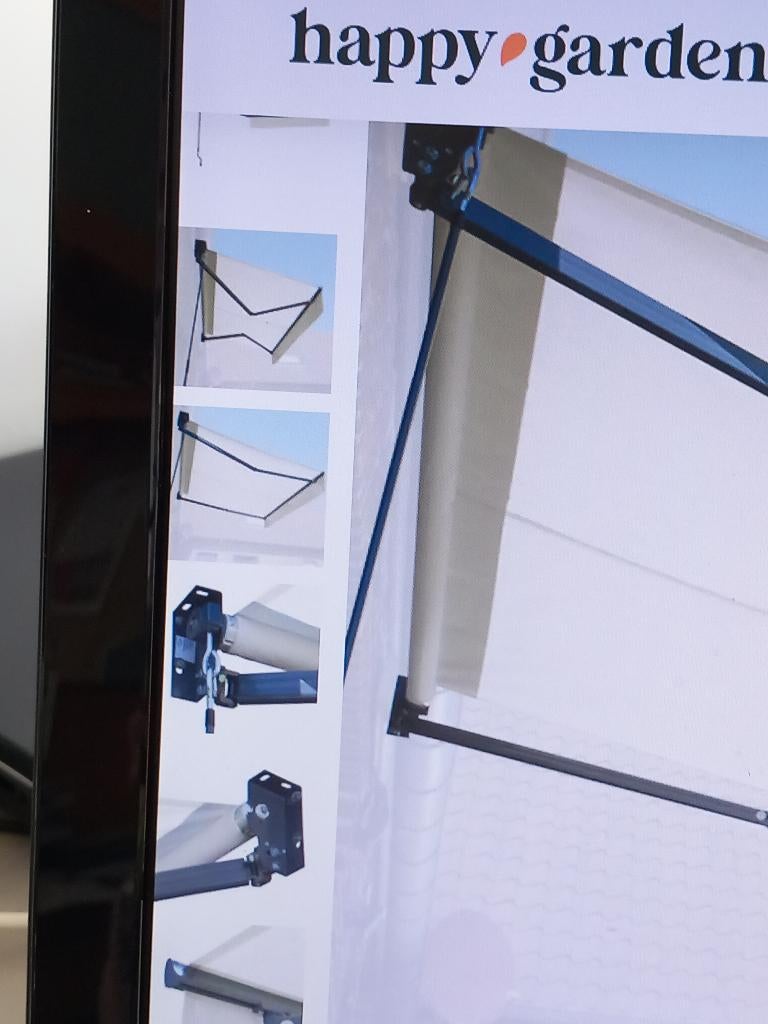 Zonneluifel, Neuf, À bras articulé, 250 cm à 450 cm, Enlèvement