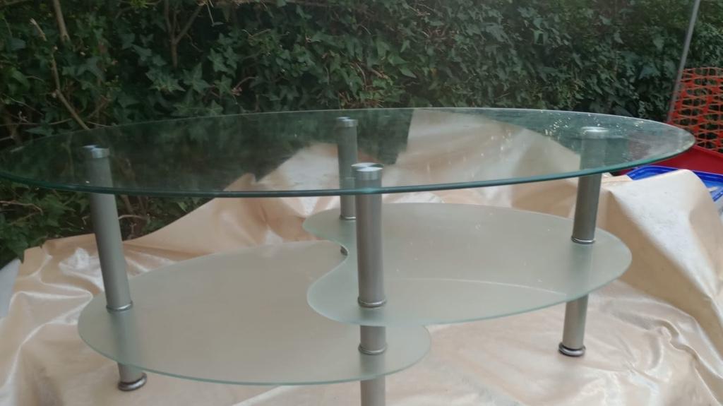 Table en verre, Maison & Meubles, 100 à 150 cm, Moins de 50 cm, Verre, Enlèvement