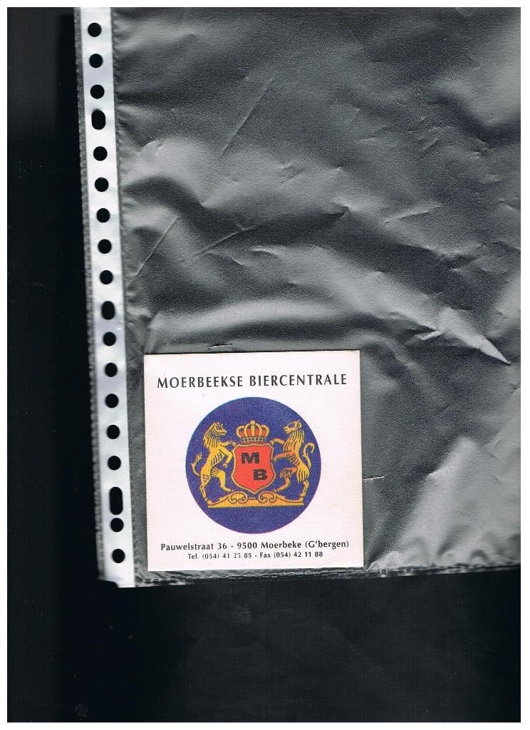 BIERVILTJE MOERBEKE GERAARDSBERGEN, Verzenden, Nieuw, Viltje(s)