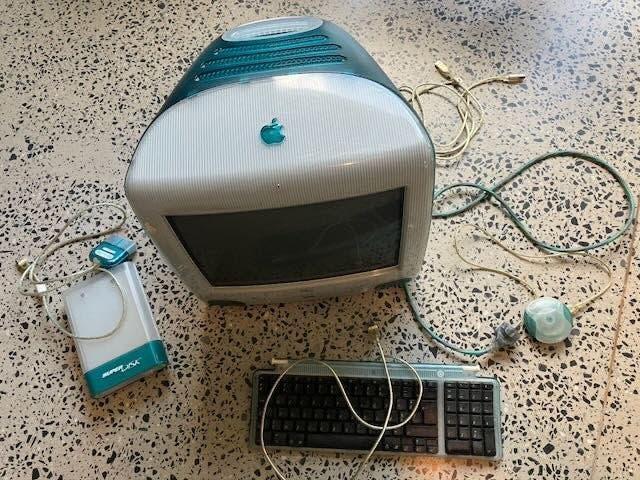 iMac G3 (1998) avec accessoires, Informatique & Logiciels, Apple Desktops, Enlèvement, Ne fonctionne pas, IMac