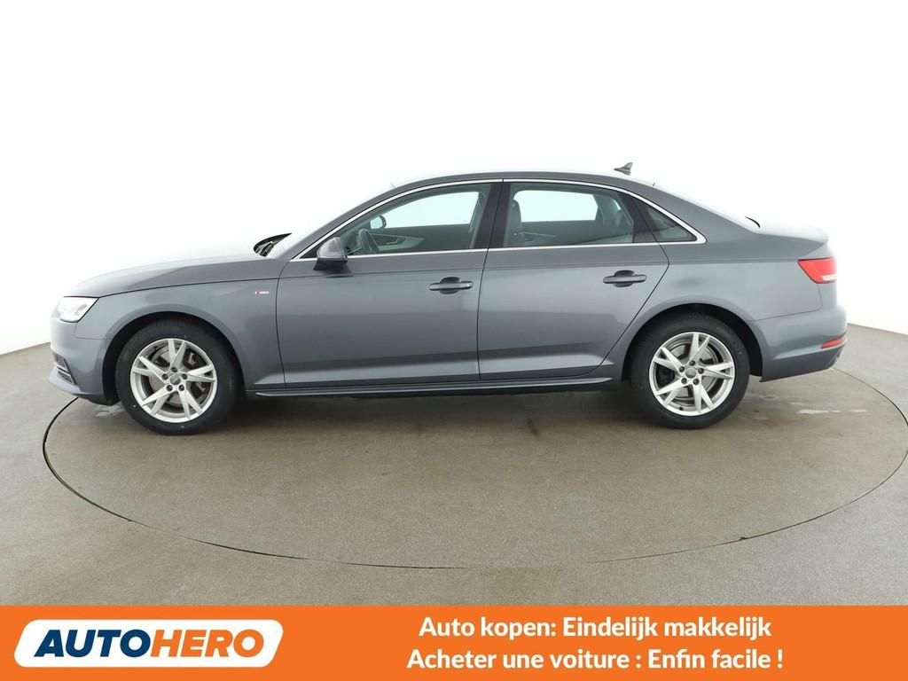 Audi A4 2.0 TDI Sport (année de construction 2016), Autos, Cuir, Argent ou Gris, Achat, A4