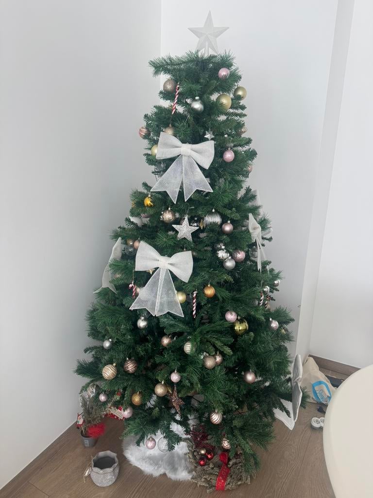 Kerstboom + Toebehoren, Diversen, Kerst, Zo goed als nieuw, Ophalen