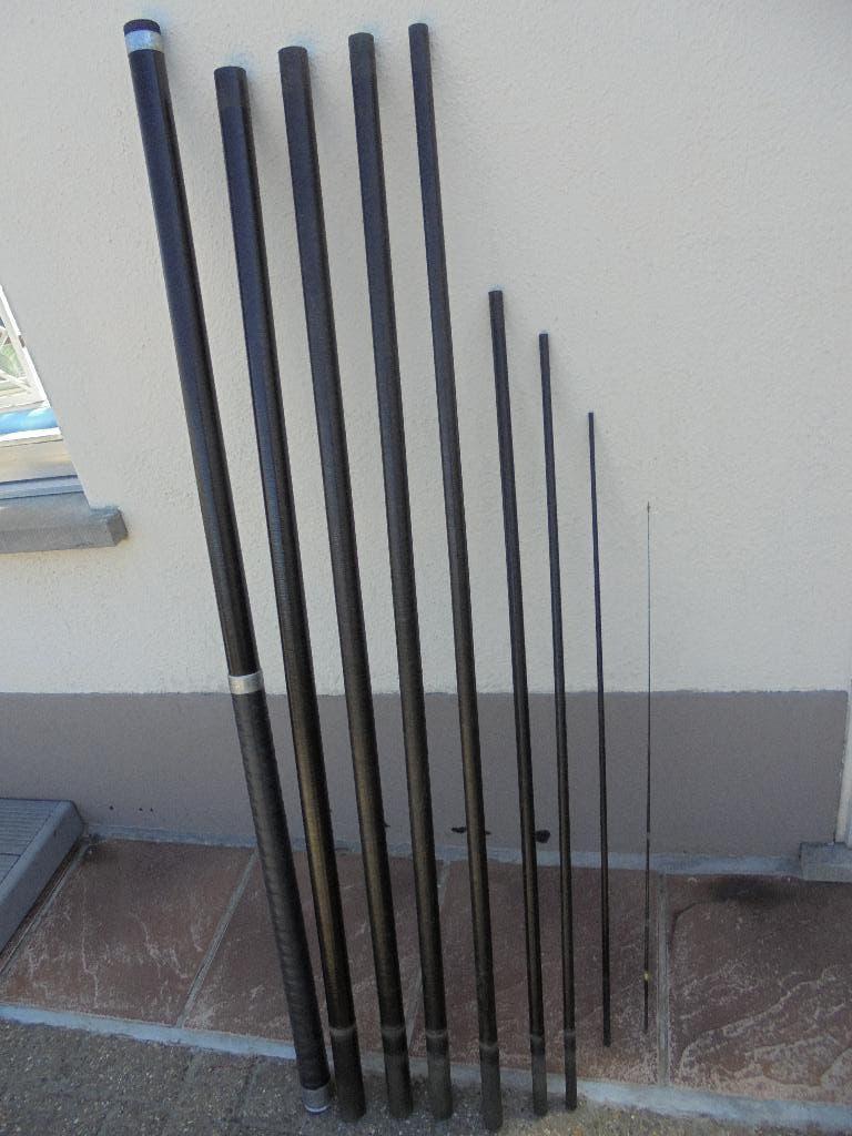 vaste hengel OLYMPIC   WITVS  11m, Watersport en Boten, Hengelsport | Algemeen, Ophalen, Gebruikt, Vaste hengel