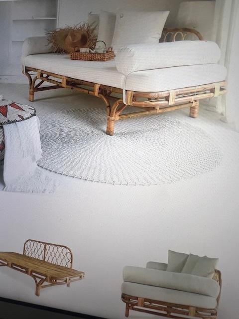 LOUNGE BANK NIEUW!!, Ophalen, 4 zitplaatsen, Rotan, Nieuw