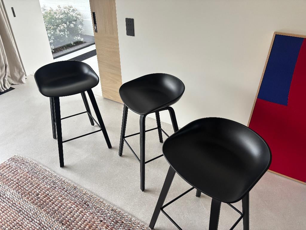 tabourets de bar - Chaises de bar, Bois, 3 tabourets, Comme neuf, Enlèvement