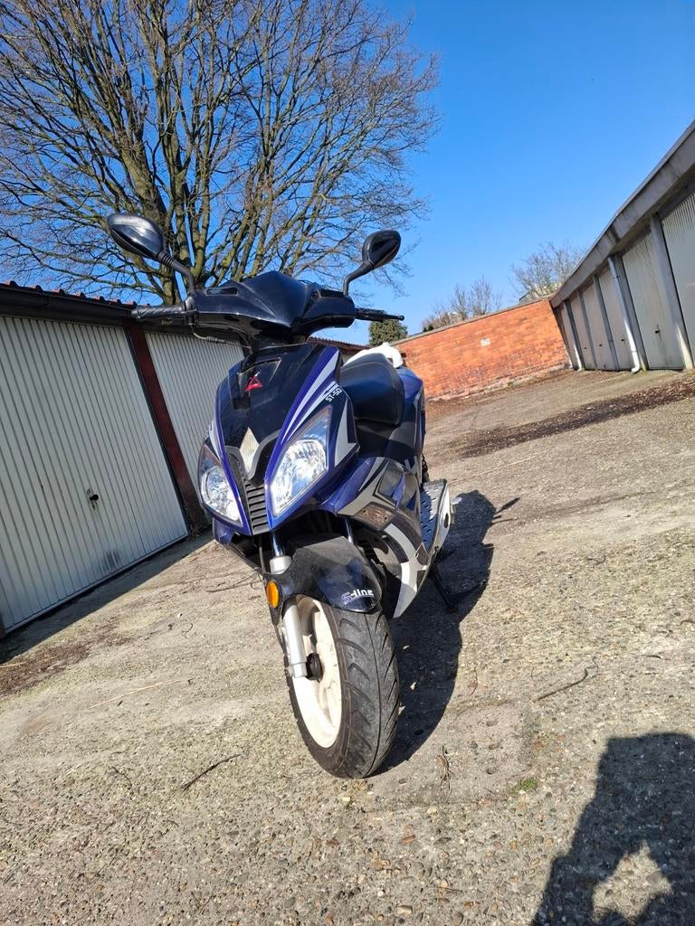 Brommer Turbho TT, Blauw, B-klasse 50 cc, Fietsen en Brommers, Ophalen, Tweetakt, Gebruikt, Overige modellen