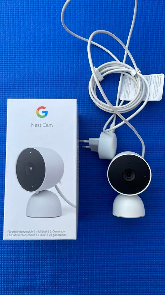 Google Nest Cam (2e generatie) - Bedrade Binnencamera, Ophalen of Verzenden, Zo goed als nieuw, Binnencamera