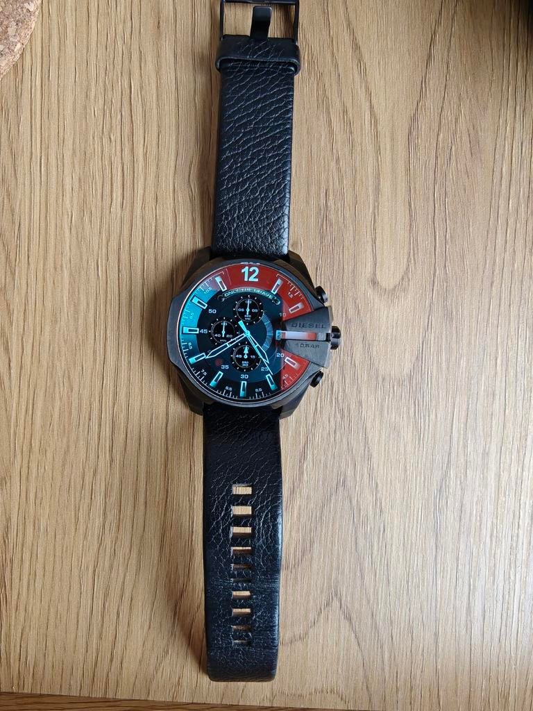 Diesel Mega Chief ( DZ4323 ), Handtassen en Accessoires, Horloges | Heren, Ophalen