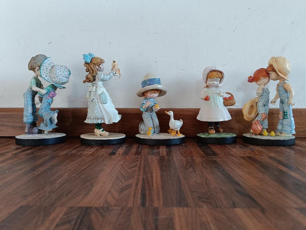 5 beeldjes Holly Hobbie / Sarah Kay, Verzamelen, Retro, Ophalen of Verzenden, Huis en Inrichting