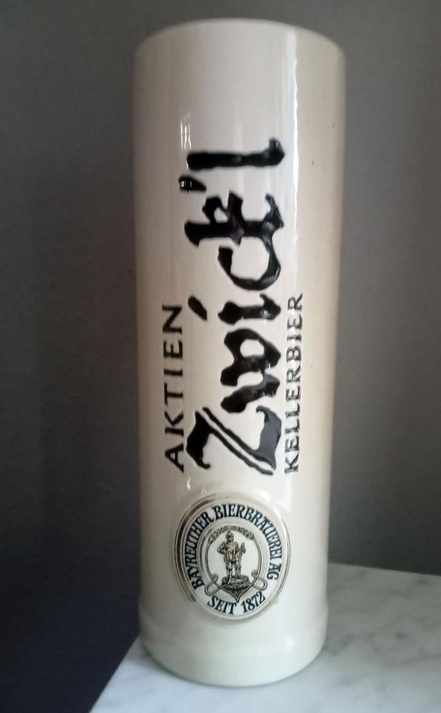 Aktien Zwickl Kellerbier Brewery Stein Bierpul, Ophalen of Verzenden, Zo goed als nieuw