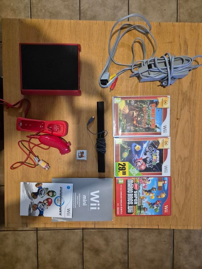 Rode wii mini te koop, Ophalen