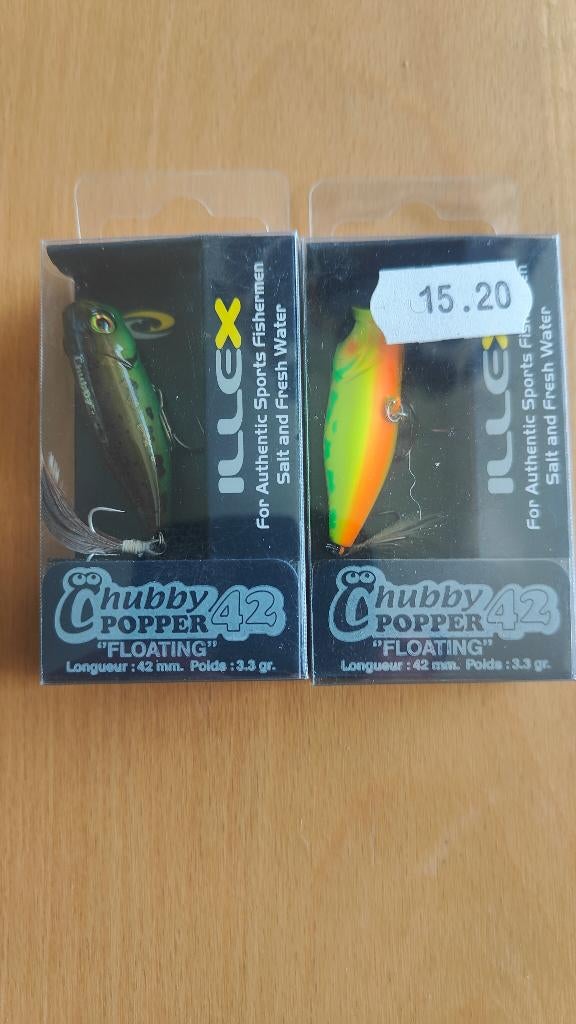 Illex Chubby Popper 42, Watersport en Boten, Hengelsport | Roofvissen, Ophalen of Verzenden, Nieuw, Overige typen