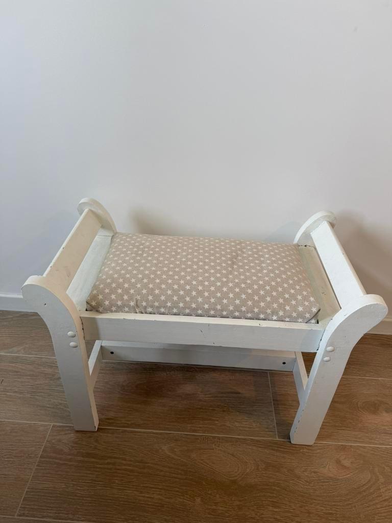 Bankje, Ophalen, Gebruikt, Wit, Eén