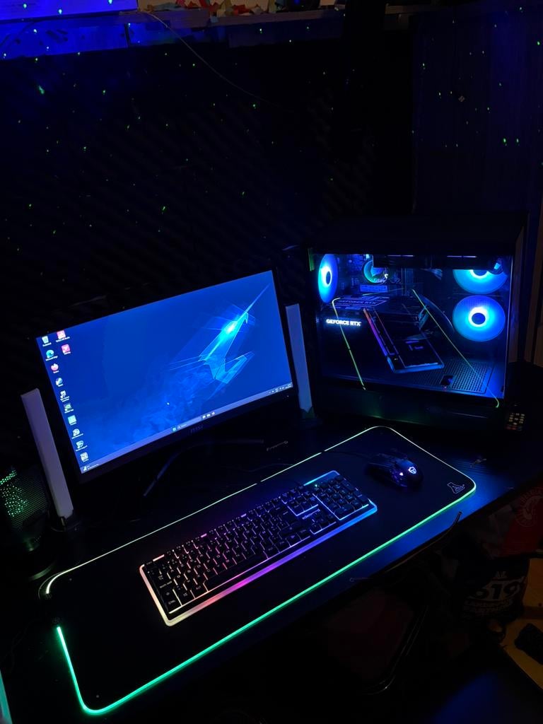 Full gaming pc setup, Ophalen of Verzenden, Zo goed als nieuw, Gaming, SSD