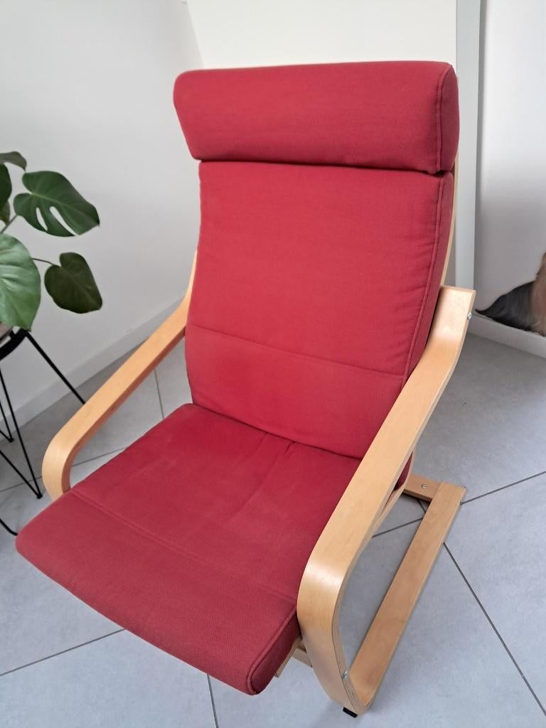 Fauteuil IKEA Poang, Enlèvement, Comme neuf, Bois