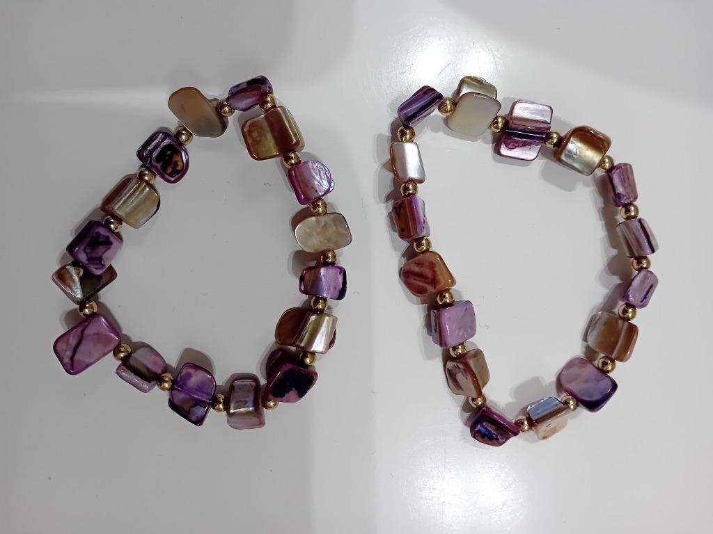 2 armbanden nieuw 2 euro per stuk, Ophalen, Nieuw, Paars