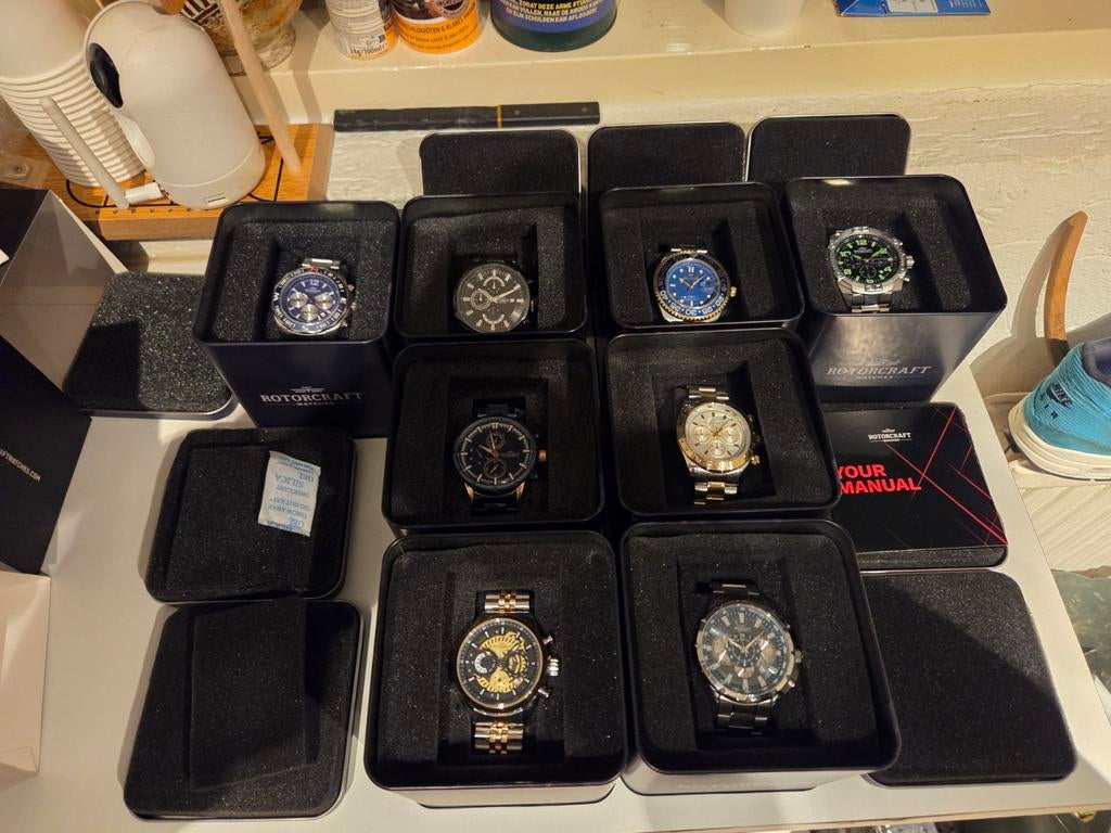 Collectie horloge's 10 stuks totaal, Enlèvement ou Envoi