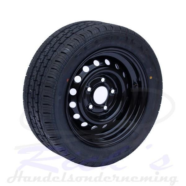 Wiel 13 inch 195/50R13C 5 gaats SECURITY (zwarte velg), Ophalen of Verzenden, Nieuw