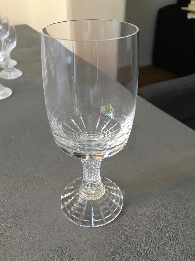 Rosenthal Polaris * 8 verres à vin blanc * Cristal vintage, Enlèvement ou Envoi, Utilisé, Autres types