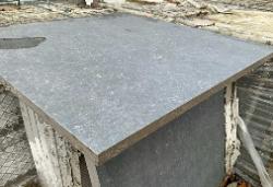 Keramische terrastegels 60x60 – 17 m² – Blauwe steen look, Ophalen, Keramiek, Nieuw, 10 m² of meer