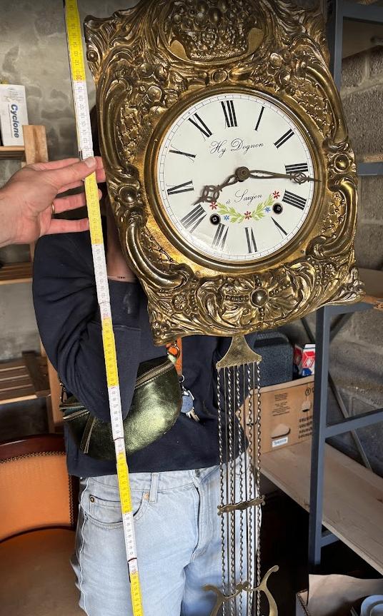 antieke comtoise wandklok, Ophalen