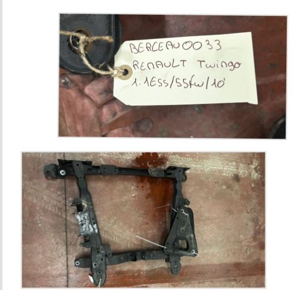 RENAULT TWINGO 1.1ESS/55.00KW/2010 BLANC BERCEAU, Autos : Pièces & Accessoires, Enlèvement ou Envoi, Utilisé, Renault