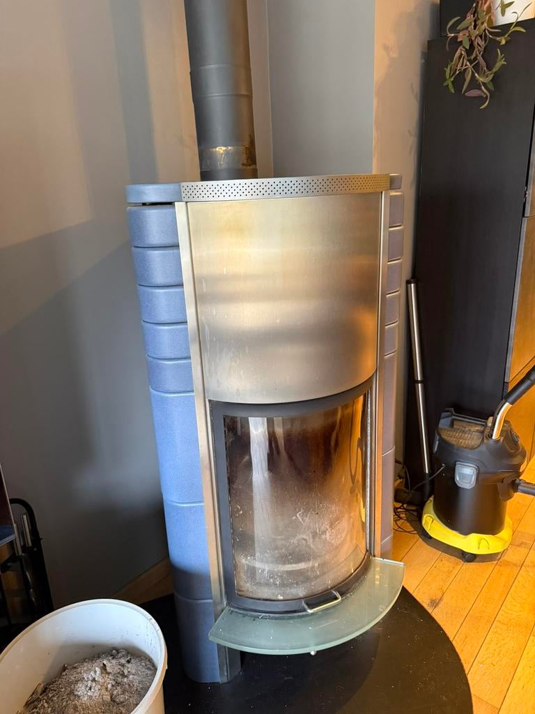 Houtkachel te koop, Enlèvement, Utilisé, Bois, Autoportant