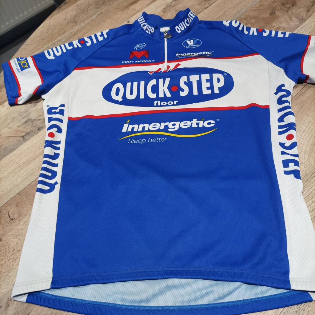 Wielertrui Quickstep vintage 2010, Fietsen en Brommers, Fietsaccessoires | Fietskleding, Ophalen, Gebruikt, Vermarc, Bovenkleding