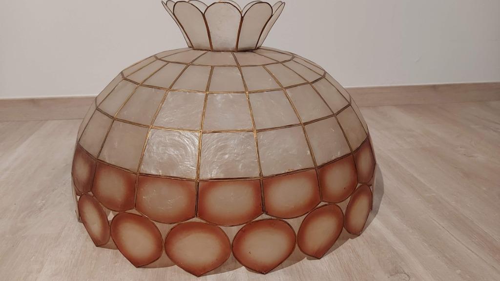 parelmoer hanglamp jaren 70, Ophalen, Gebruikt, Overige materialen, Minder dan 50 cm