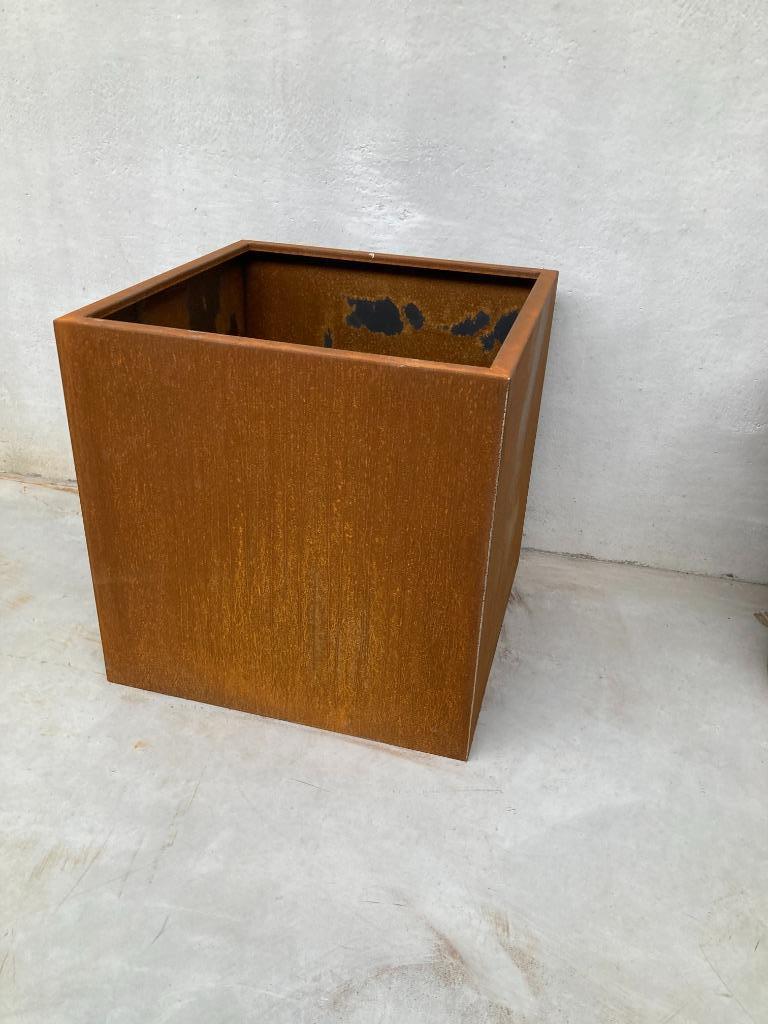 Vierkant 800x800mm-CortenStaal Bloembak-MetAgarden, Tuin en Terras, Vierkant, Nieuw, Ophalen of Verzenden, Balkon