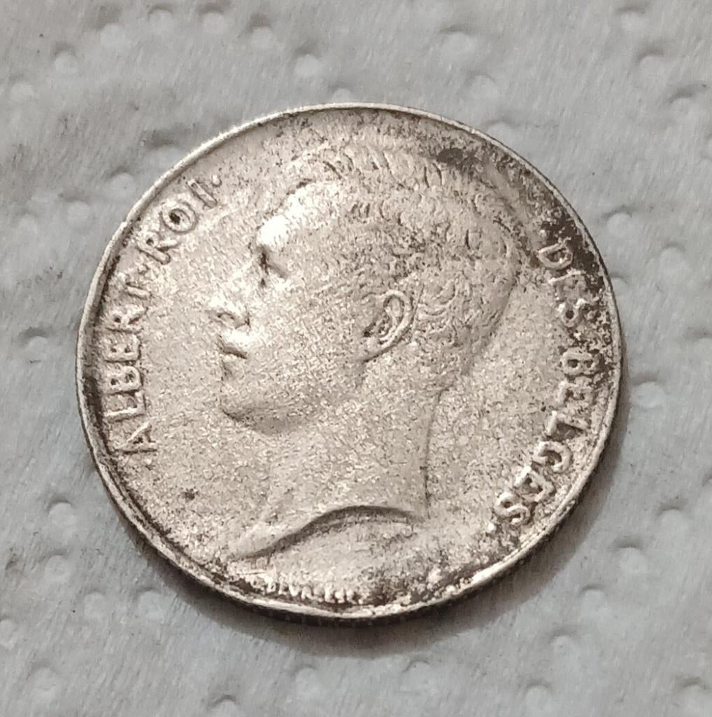 Ancienne pièces 1 franc 1911 Belgique Argent, Enlèvement ou Envoi, Argent, Argent