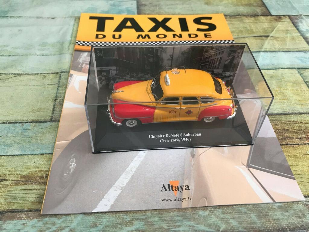 TAXI CHRYSLER DE SOTO New York 1946 1/43 IXO UH Neuf+Bte+Mag, Envoi, Neuf, Voiture, Universal Hobbies