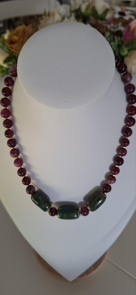 Ketting halfedelstenen, Verzenden, Nieuw