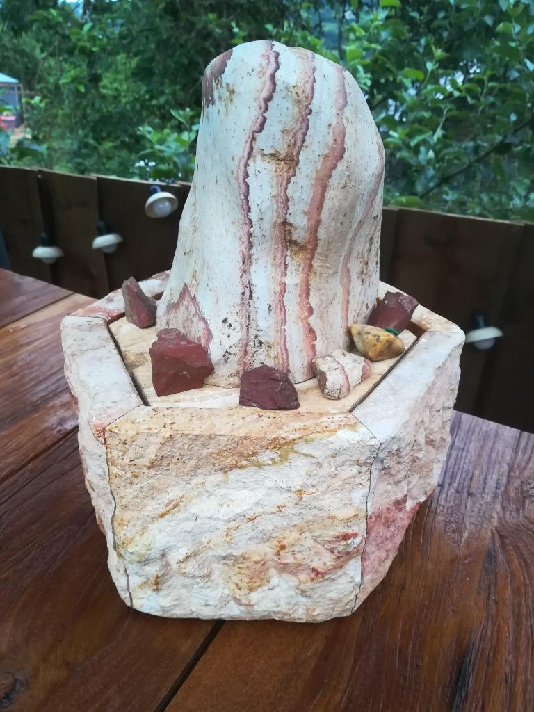 fontaine en pierre de sable, Jardin & Terrasse, Enlèvement, Comme neuf, Pierre, Fontaine